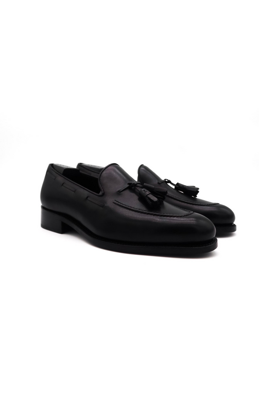 The Tassel Loafer - Black Calf