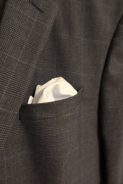 Ice-Blue Italian Cotton Pocket Square