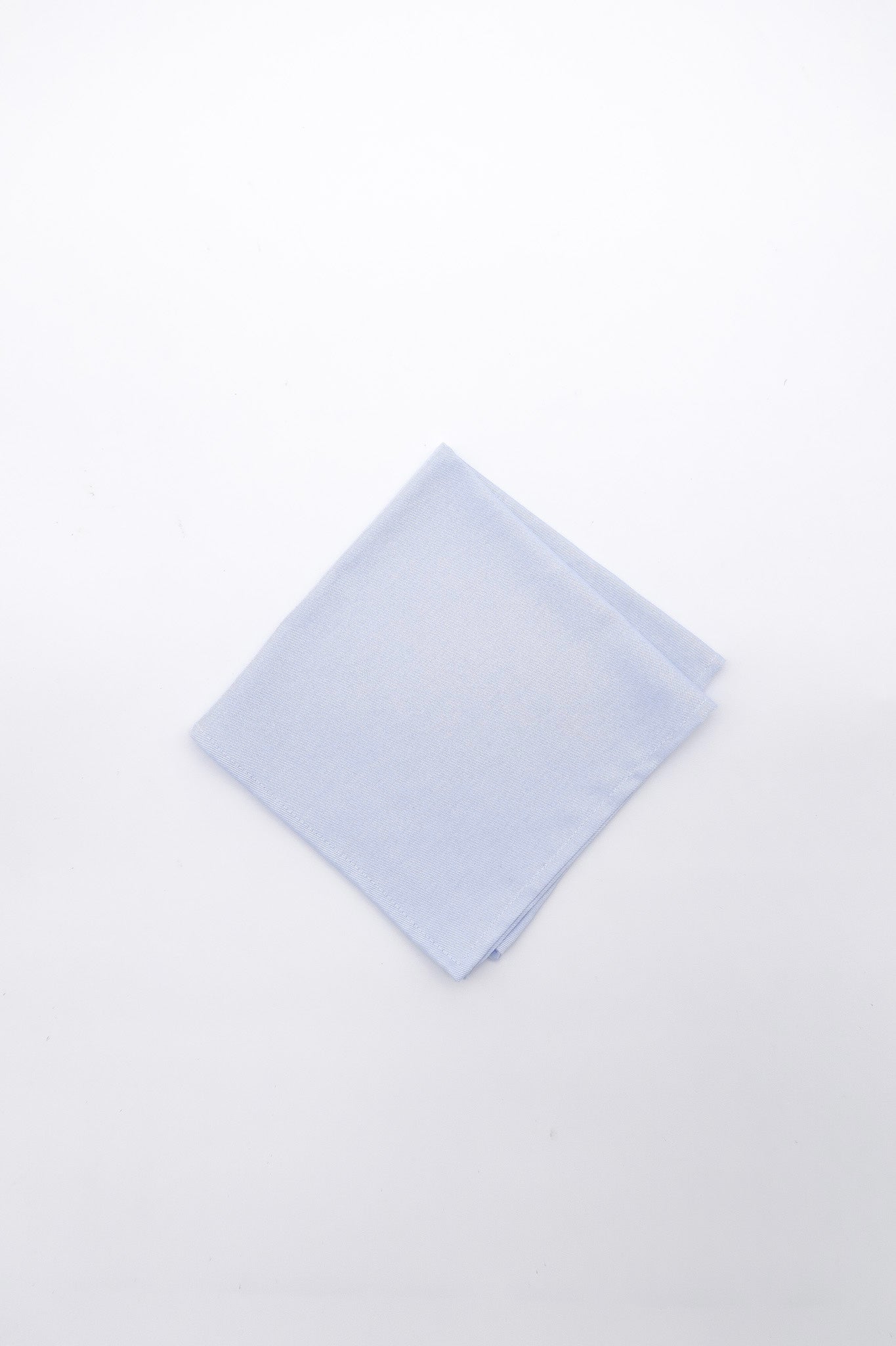 Ice-Blue Italian Cotton Pocket Square