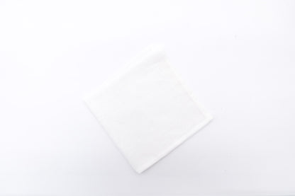 White Irish Linen Pocket Square