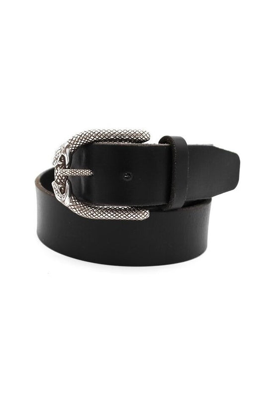 1.5” Snake Jeans Belt - Buffalo Black