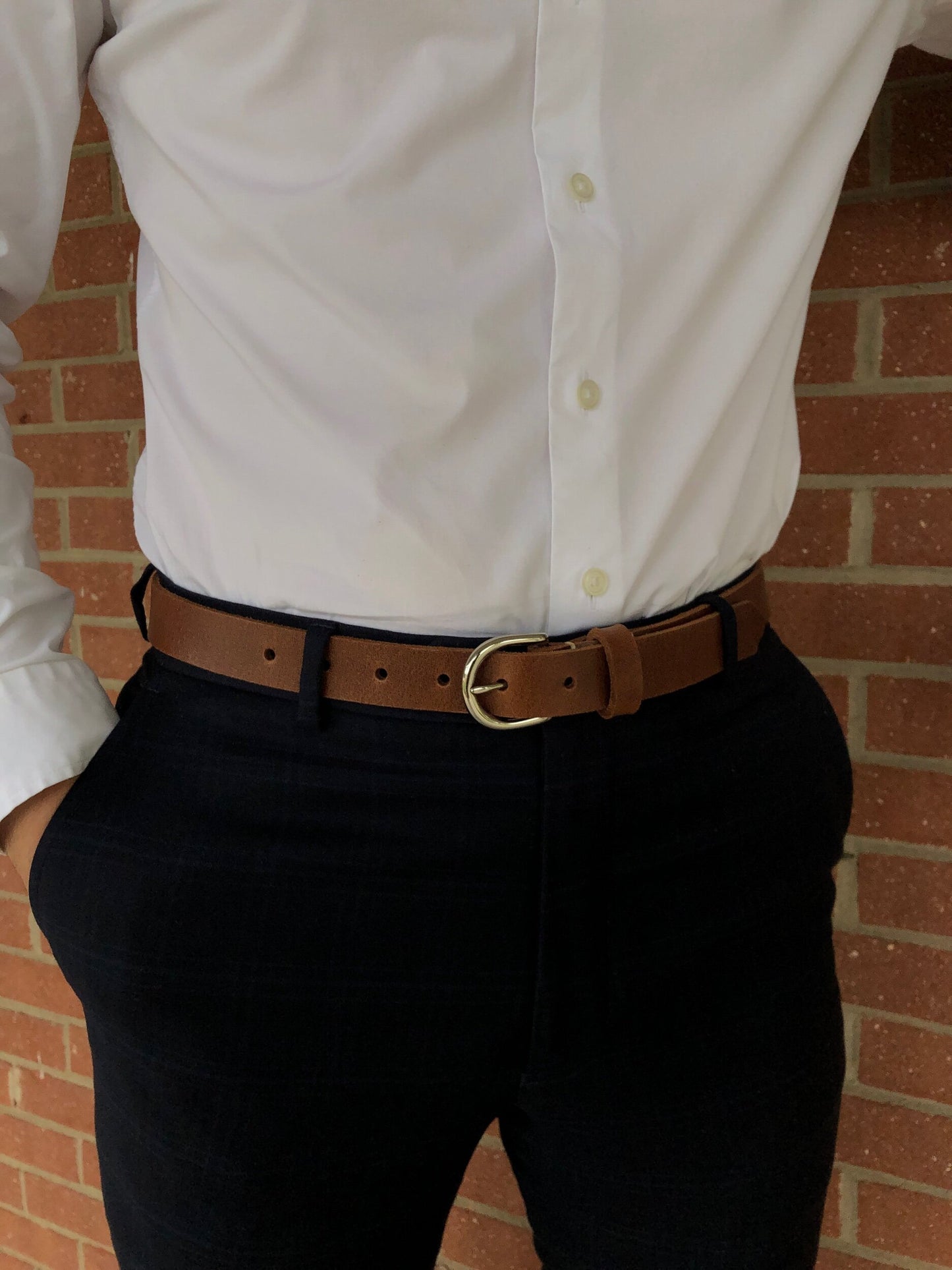 The Dress Belt - Buffalo Hickory