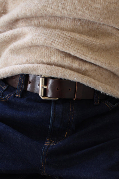Heritage Jeans Belt - Antique Brown Buffalo