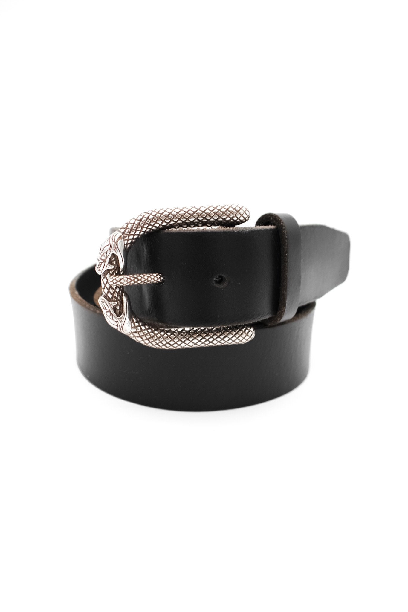 1.5” Snake Jeans Belt - Buffalo Black