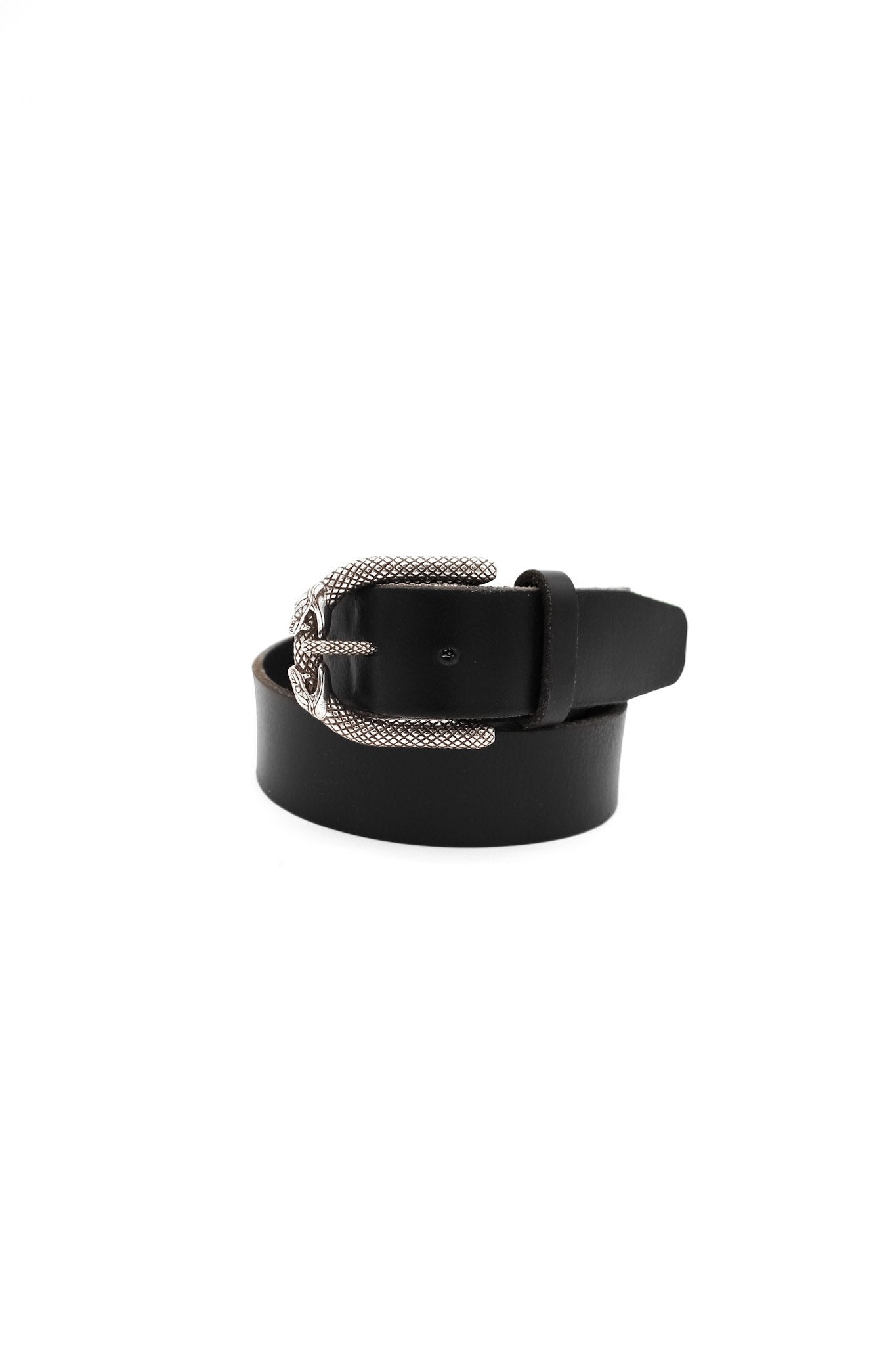 1.5” Snake Jeans Belt - Buffalo Black